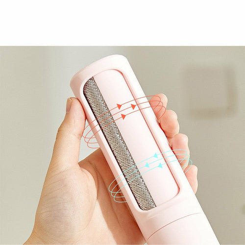 Reusable Pet Hair Remover & Lint Roller (Self-Cleaning, Portable)